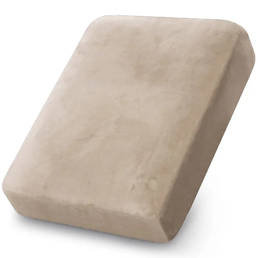 Velvet Sofa Cushion Cover – Plush Stretch Couch Slipcover Furniture Protector for Living Room