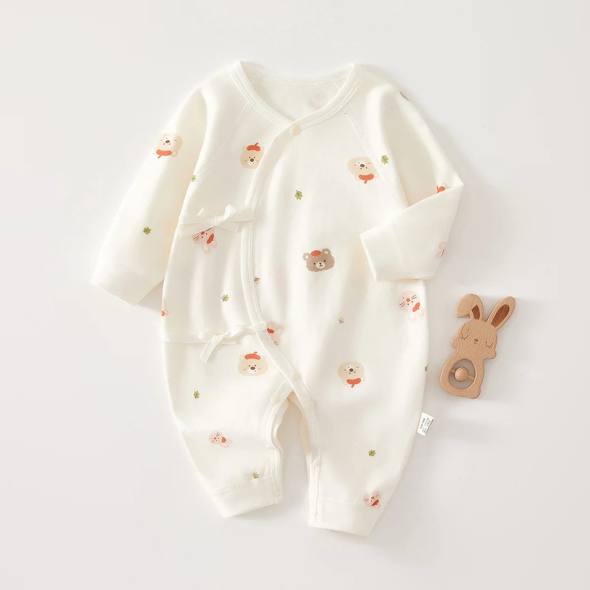 AYNIGIELL Mono de bebé recién nacido – Pelele suave de cuatro estaciones para bebés y niñas (0-6 meses)