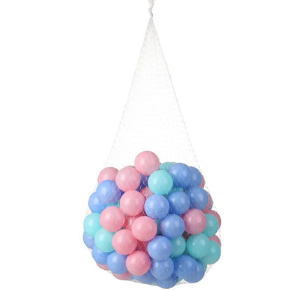 100Pcs Soft Colorful Water Pool Ocean Wave Balls – Outdoor Sports Inflatable Stress Relief Air Balls for Kids, Eco-Friendly Funny Toy Set
