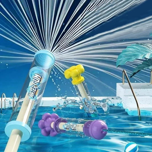 Pistola de agua con efecto de fuegos artificiales – Juguete acuático de retroceso para niños, fiestas en la piscina, juegos en el césped y diversión de verano