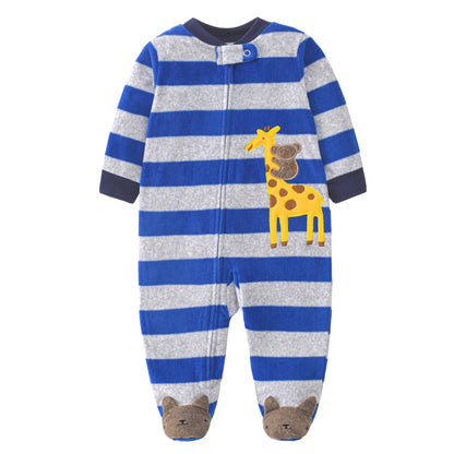 2026 Unisex Baby Fleece Romper – Warm Winter Jumpsuit for Newborn Boys & Girls, Soft Infant Clothing for Babies & Toddlers