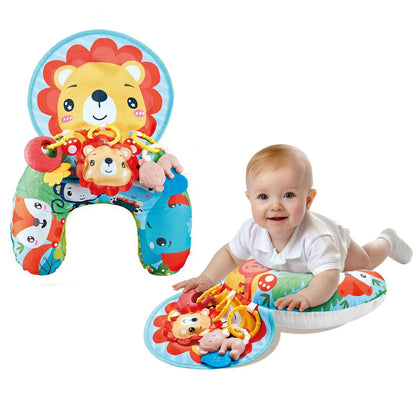 Coussin de Temps sur le Ventre pour Bébé et Jouet Sensoriel à Contraste Élevé – Coussin de Soutien Réversible Noir et Blanc pour Nouveau-né pour le Redressement de la Tête et le Développement Précoce
