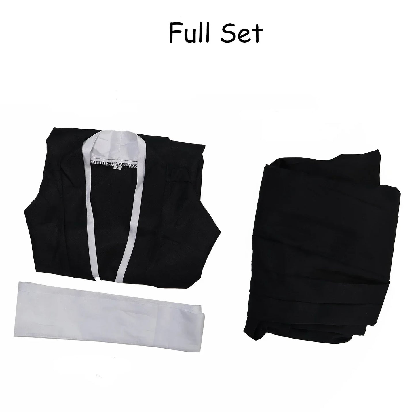 Bleach Kuchiki Rukia Cosplay Costume – Kimono Uniform Set | Unisex Anime Soul Society Outfit (Halloween / Party / Comic Con)