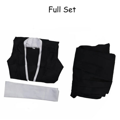 Bleach Kuchiki Rukia Cosplay Costume – Kimono Uniform Set | Unisex Anime Soul Society Outfit (Halloween / Party / Comic Con)