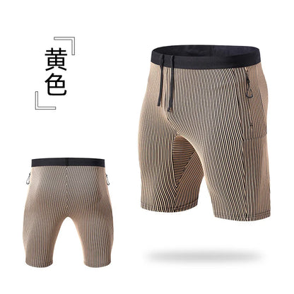 Compression Running Shorts with Pockets – Men's & Women's Gym Workout Fitness Training Sports Shorts