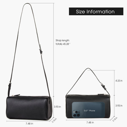 Donna-in Genuine Cowhide Leather Handbag – Women’s Full Grain Leather Top Handle Bag with Shoulder Strap, Luxury Soft Sheepskin Lining, Elegant Vintage Purse for Daily Use, Work & Fashion Styling
