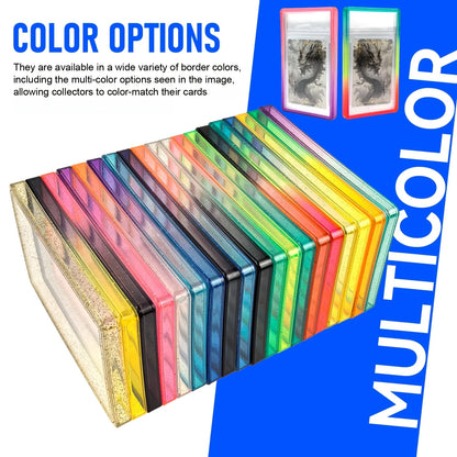 Étui de protection Bumper en TPU à paillettes – Housse de protection avec dos transparent pour cartes à collectionner PSA 35PT