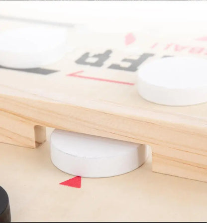 Table Hockey Sling Puck Board Game – Fast-Paced Desktop Battle Game for Family, Kids & Adults Party Fun