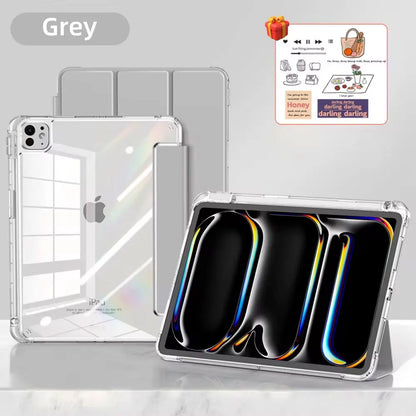 Étui pour iPad avec porte-crayon pour iPad Air 6/5, iPad Pro 11/12.9/13, iPad 10e génération, 10.2, 9.7 et iPad Mini 7/6 – Étui intelligent de protection