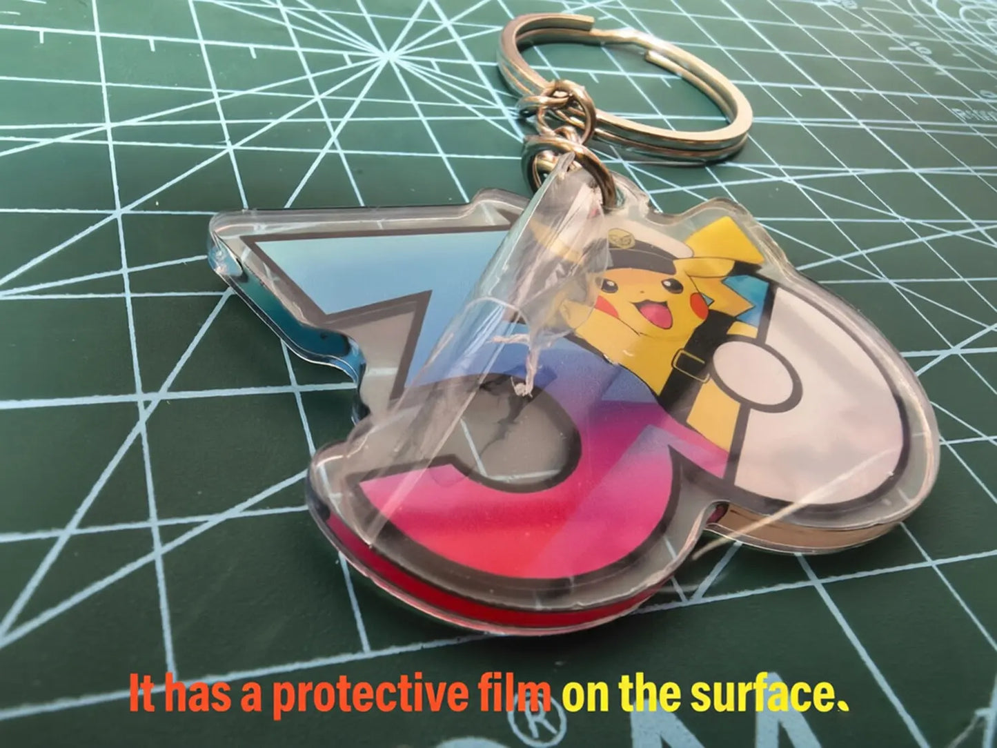Pokémon 30th Anniversary Acrylic Keychain – Captain Pikachu, Eevee & Eeveelutions (50 Styles)