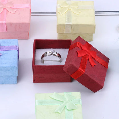 12PCS Fashion Jewelry Gift Boxes – Multi-Color Earring & Ring Packaging Boxes | Elegant Jewelry Holder for Gifts, Retail & Wholesale