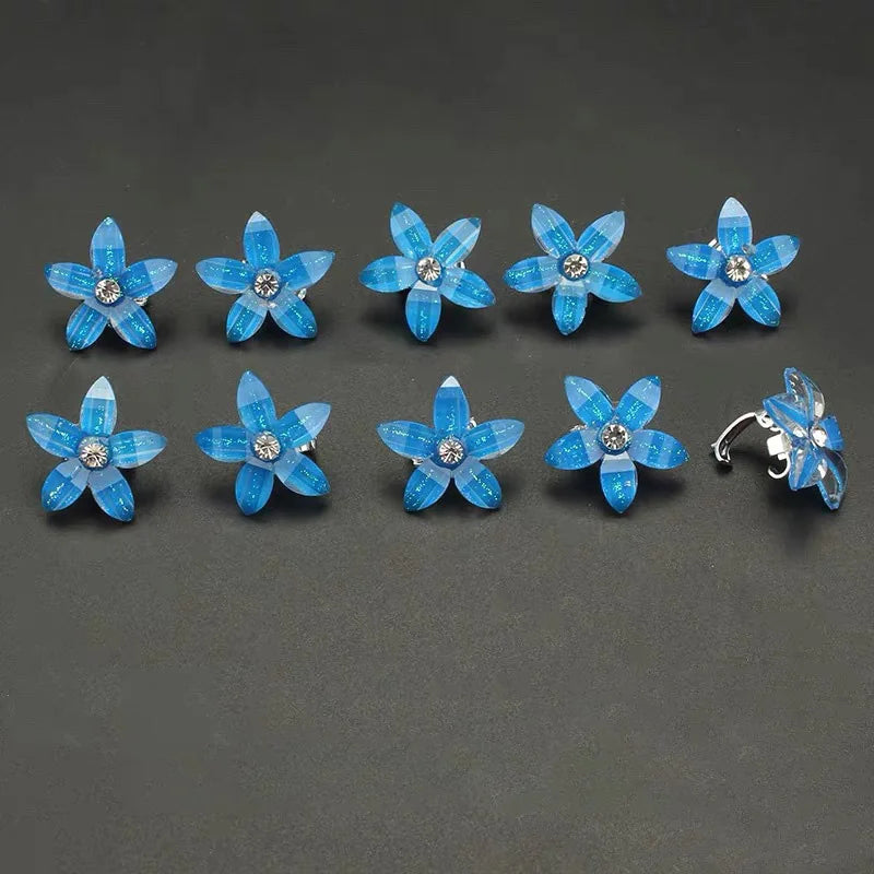 Juego de 10 pinzas para el pelo de princesa con flores para niñas – Lindas horquillas y accesorios para el pelo florales para niños
