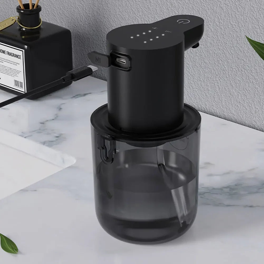 Dispensador automático de jabón espumoso de 400ml con sensor infrarrojos – Dispensador de jabón en espuma y gel sin contacto para baño y cocina