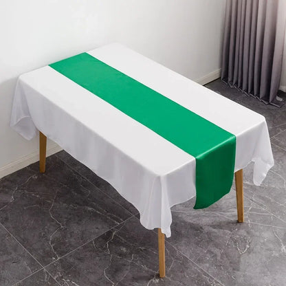 Luxury Satin Table Runner – Modern Elegant Pattern Table Decoration for Wedding, Birthday Party, Hotel, Banquet & Events
