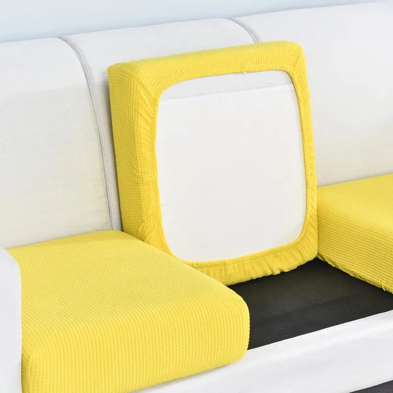 Polar Fleece Sofa Seat Cushion Cover – Stretch Furniture Protector for Pets, Kids & Living Room