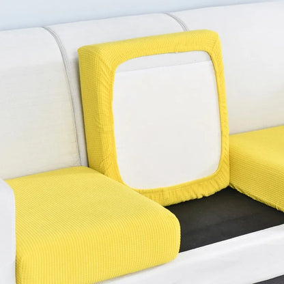 Polar Fleece Sofa Seat Cushion Cover – Stretch Furniture Protector for Pets, Kids & Living Room