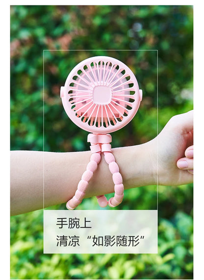 Ventilador portátil con clip para cochecito - Ventilador de refrigeración para bebés recargable por USB de 600 mAh con 3 velocidades para el hogar, viajes y actividades al aire libre
