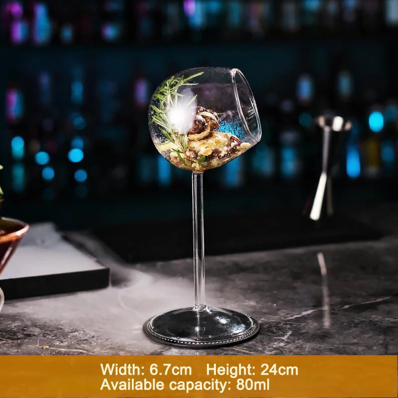 Creative Fish-Shaped Cocktail Glass – Unique Thorn, Octopus & Bird Design Goblet for Bar, KTV, Nightclub & Party Drinks