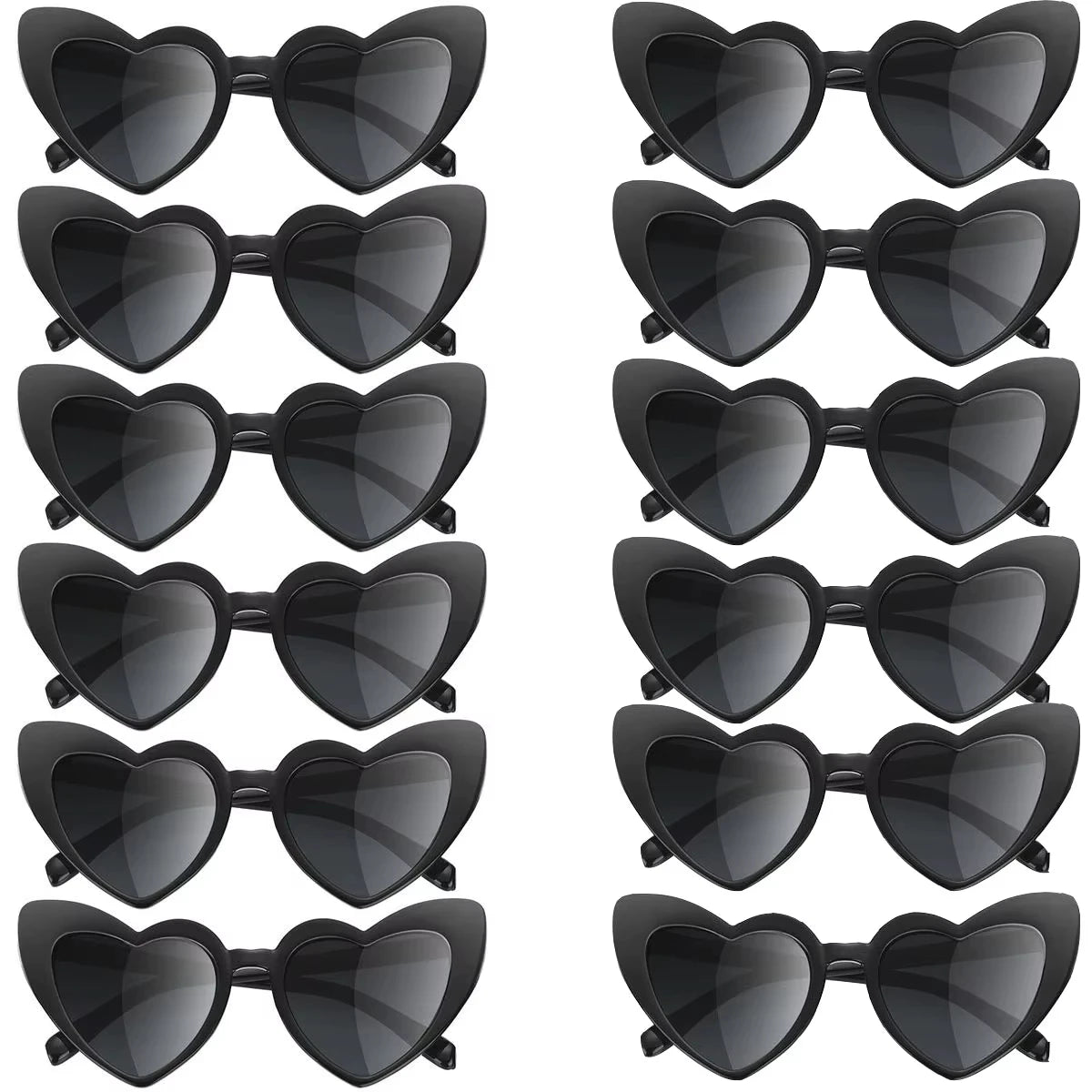 12–120PCS Personalized Heart Sunglasses with Pen – Wedding & Bachelorette Party Favors, Bridal Party Photo Props & Gifts
