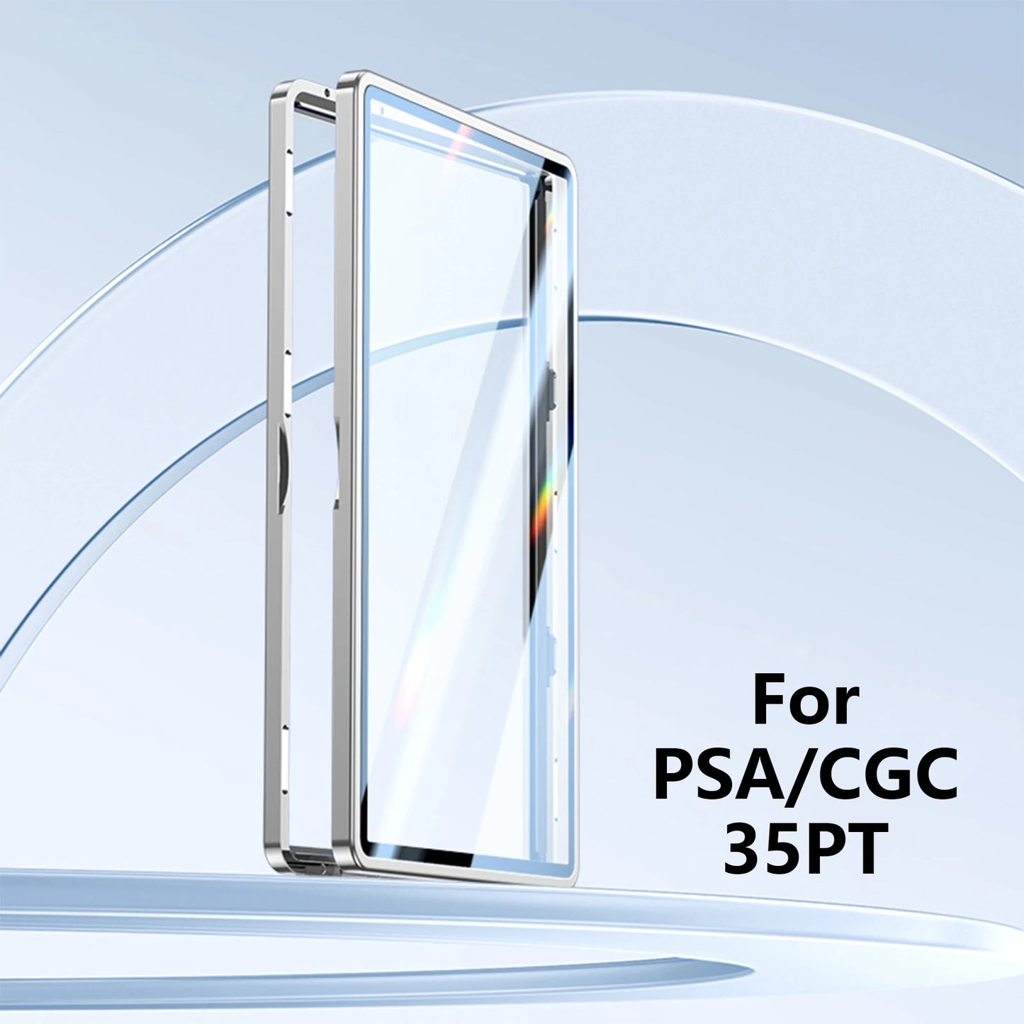 Aluminum Alloy Graded Card Case – PSA/CGC Slab Protector with UV & Scratch Resistant Magnetic Display Box