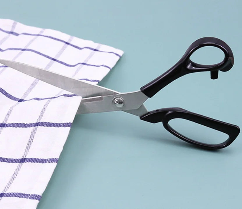 Tijeras profesionales de sastre de acero inoxidable de 10 pulgadas – Tijeras de tela y costura de alta resistencia para confección, acolchado y manualidades