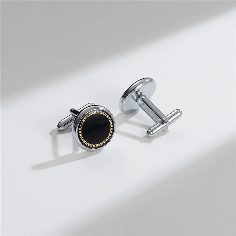 Luxury Copper Cufflinks for Men – Round & Square Shirt Cuff Links for Wedding, Business & Formal Wear | Men's Fashion Accessories Gift