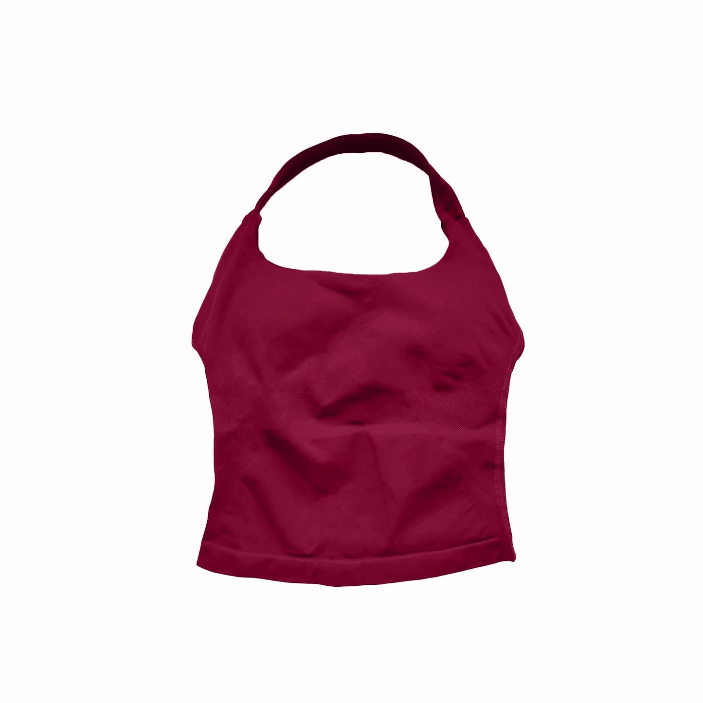 Top Deportivo Largo con Tiras para Mujer NCLAGEN – Top Halter Acolchado para Gimnasio, Yoga, Pilates, Correr y Entrenamientos de Fitness