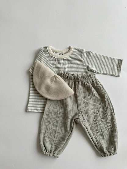 Pantalones de Bebé de Algodón Orgánico – Pantalones Suaves de Muselina Estampados para Recién Nacidos y Niños Pequeños, Parte de Abajo Informal y Adorable para Usar en Primavera, Verano, Otoño e Invierno