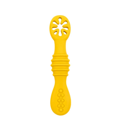 Lot de cuillères d'alimentation en silicone pour bébé – Cuillère douce à double embout pour purées, céréales de riz et sevrage autonome