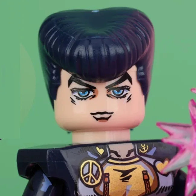 JoJo's Bizarre Adventure Building Blocks – JJBA Mini Action Figure Toy Set, DIY Construction Blocks & Collectible Display Figures