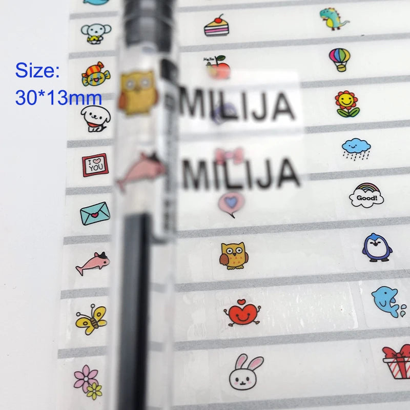 Autocollants personnalisés imperméables avec nom de bébé – Étiquettes autocollantes personnalisables pour la maternelle, les fournitures scolaires des enfants, la papeterie, les vêtements et les objets personnels
