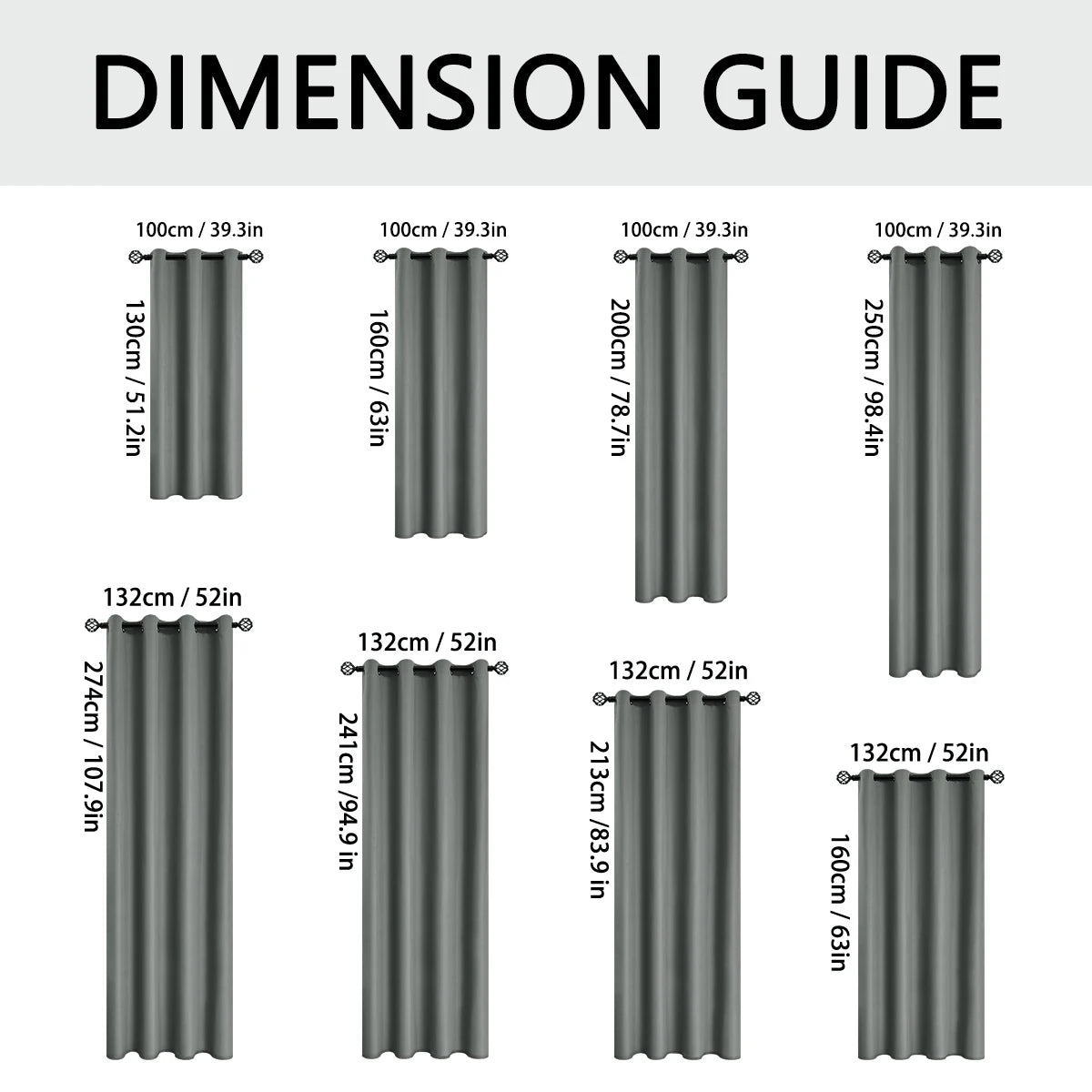 100% Blackout Grommet Curtain Panel – Total Privacy Window Drapes for Bedroom & Living Room
