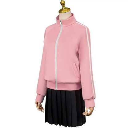 Bocchi the Rock! Cosplay Costume – Hitori Gotou / Ryou Yamada / Nijika Ijichi Pink School Uniform Set (Women’s Halloween Outfit)