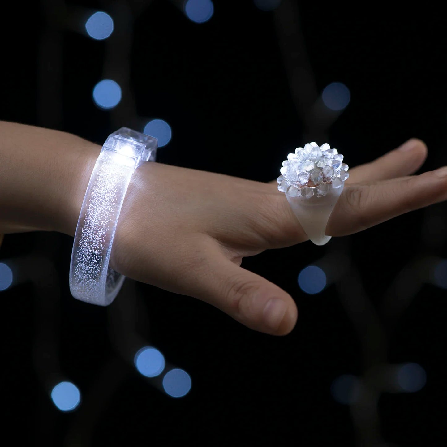 Juego de recuerdos LED para bodas – Gafas luminosas, pulseras que brillan en la oscuridad y anillos parpadeantes para bodas