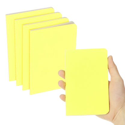 4/6 uds. Cuadernos A6 Kraft de Bolsillo – Mini Diarios Rayados para la Escuela y la Oficina