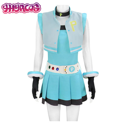 Powerpuff Girls Cosplay Costume – Full Set Blossom / Buttercup / Bubbles Halloween Dress with Belt