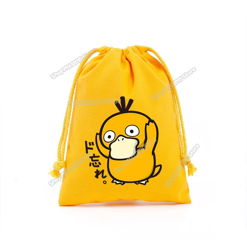 Pokémon Drawstring Storage Bags – Pikachu, Squirtle, Charmander & Charizard Party Gift Pouch