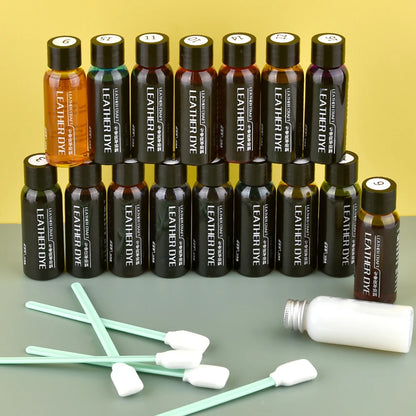 Pigmento para reparación de cuero de 30 ml – Restaurador de color y tinte para cuero curtido vegetal, zapatos, bolsos, muebles y manualidades de cuero.