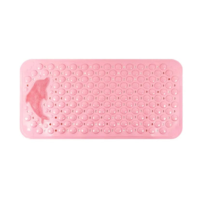 Dolphin PVC Bath Mat 35x70cm – Non-Slip Bathroom Shower Rug with Massage Texture for Bathtub & Floor