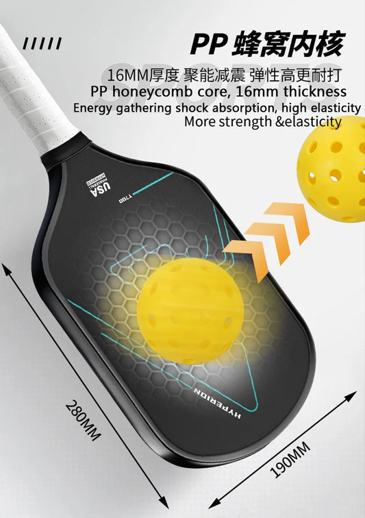 T700 Carbon Fiber Pickleball Paddle – USAPA Approved Frosted Surface Racket for Outdoor Competition (1 or 2 Pack)