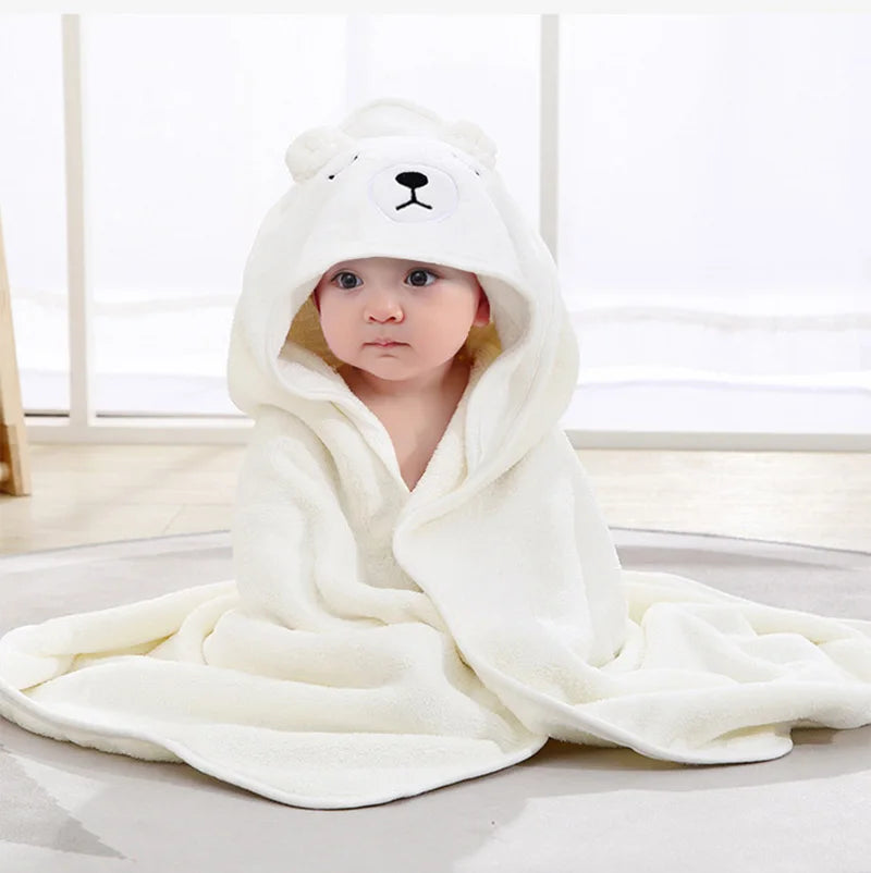 Toalla de Baño con Capucha para Bebé – Suave Manta de Baño y Arrullo para Recién Nacidos, Bebés y Niños Pequeños