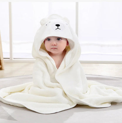 Toalla de Baño con Capucha para Bebé – Suave Manta de Baño y Arrullo para Recién Nacidos, Bebés y Niños Pequeños