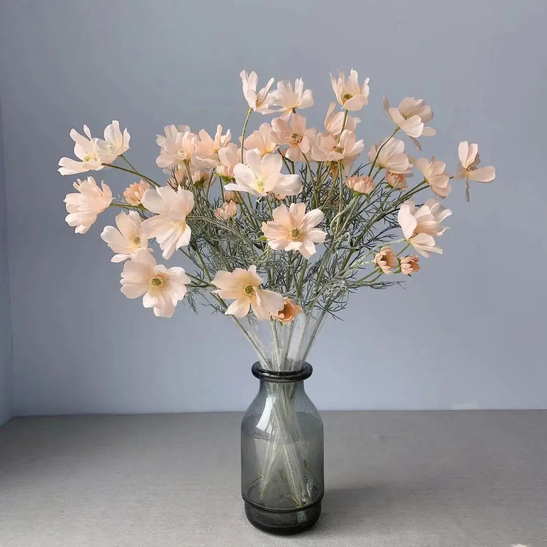 1 Gerbe de 60cm de Fleurs Artificielles Camomille Marguerite – Fausse Fleur en Soie Blanche pour Décoration de Mariage, Décoration de Table, Arrangements de Fête & Bouquets DIY