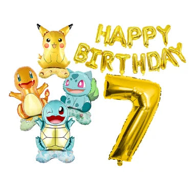 Pokémon Pikachu Birthday Party Decorations Tableware Set – Paper Cups, Plates, Tablecloth, Straws, Banner & Napkins for Kids Party Supplies