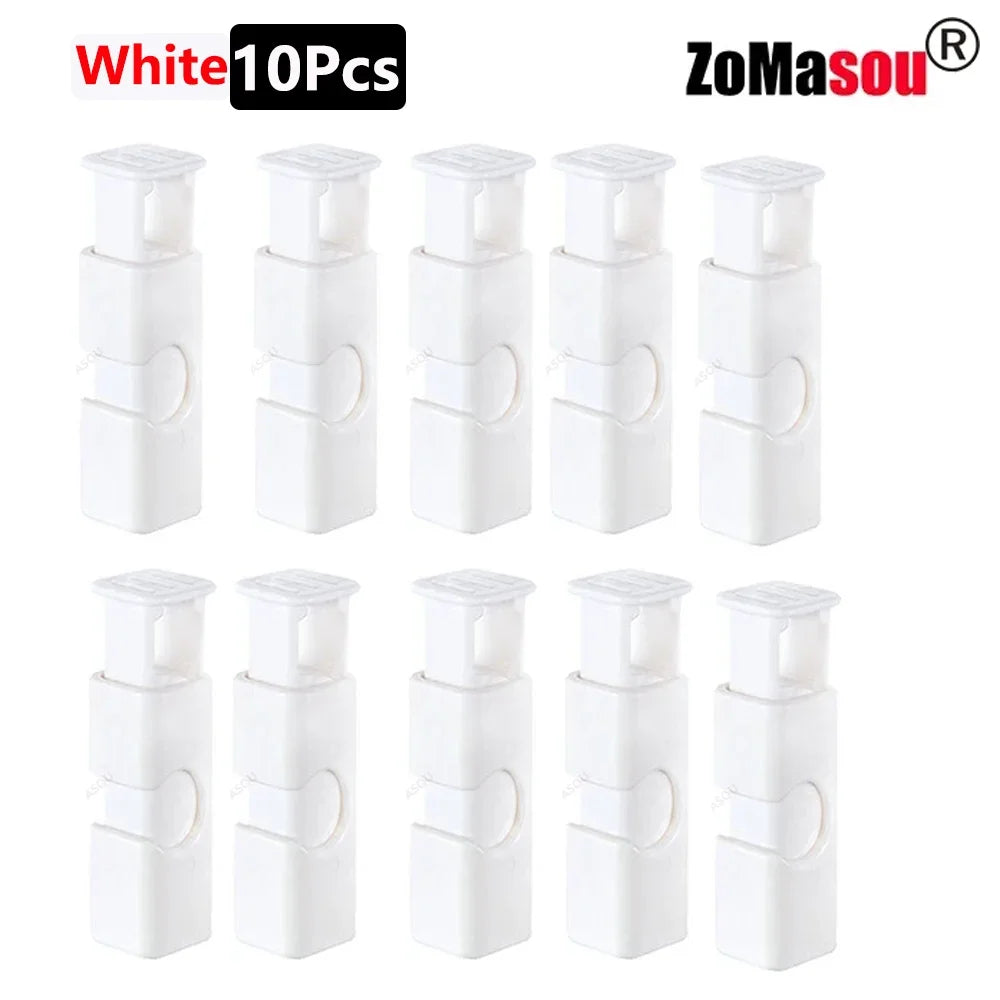 1/50PCS Reusable Food Sealing Clips – Spring Clamp Bag Clips for Bread, Snacks & Wrap Bags, Fresh-Keeping Kitchen Storage Organizer