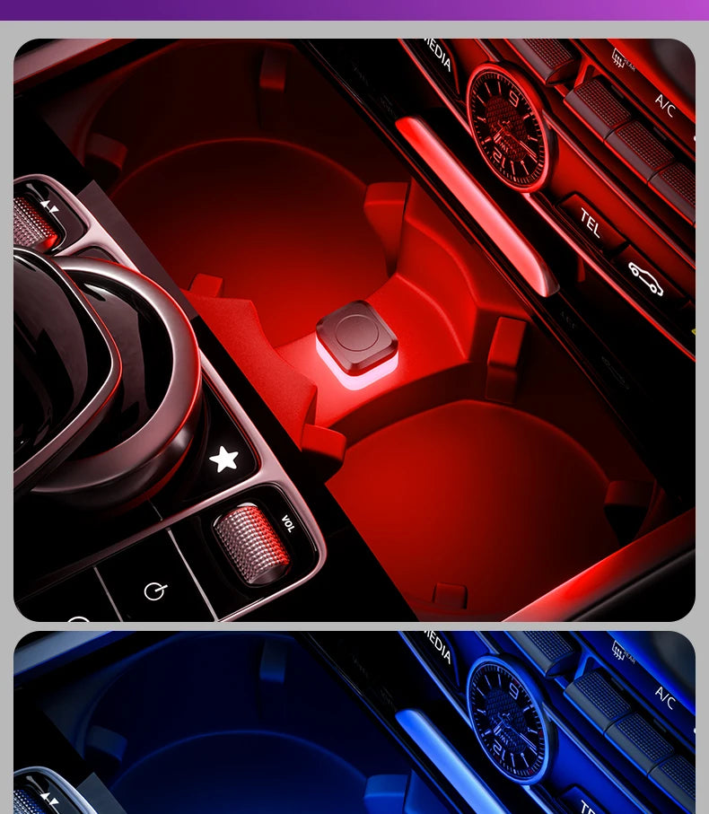 Universal USB LED Car Interior Ambient Light – Plug & Play Mood Lamp for Reading & Interior Décor