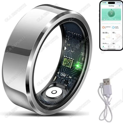 R11C 2026 Smart Ring – Blood Pressure, Heart Rate & Sleep Monitoring, IP68 & 5ATM Waterproof Multi-Sport Ring for Men & Women