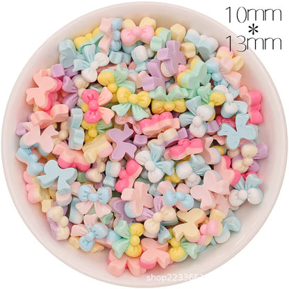 30/300pcs Mini Breloques en Résine Bonbon Fleur Amour – Mignons Accessoires de Bricolage pour Nail Art, Barrettes à Cheveux, Scrapbooking, Bijoux Faits Main et Projets Créatifs pour Enfants