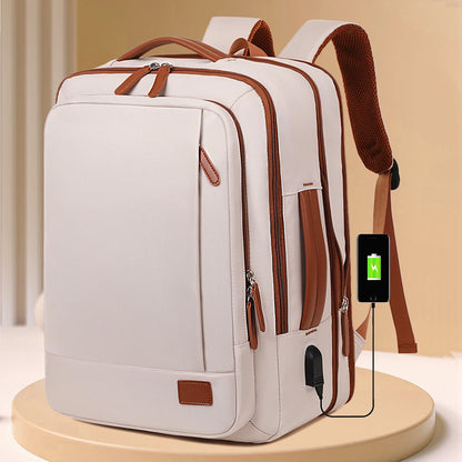 Unisex Lightweight Travel Backpack – Business Trip & Short-Distance Carry Bag with Laptop Storage, School Backpack & Multi-Purpose Organizer