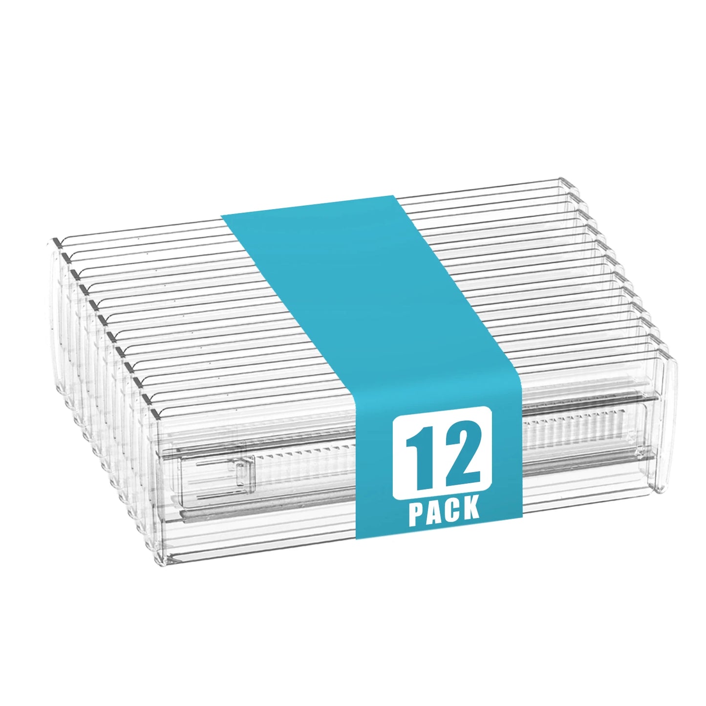 Lot de 4/6/8/12 séparateurs de tiroir – Organisateurs de tiroir réglables en plastique pour vêtements de bébé, couverts de cuisine, fournitures de bureau et rangement à domicile, séparateurs de placard faciles à installer